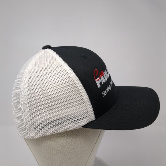 Con Paulos Chevrolet Fitted Mesh Back Trucker Hat Black S/M Flexfit - Picture 4 of 8